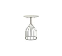 Table d'Appoint en Marbre "Cup" 58cm Argent