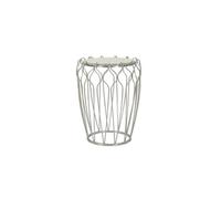 Table d'Appoint en Marbre "Hook" 61cm Argent