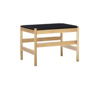 Table d'appoint en marbre noir, plateau marbre veiné, structure en chêne et MDF - Hübsch, Raw - 60x40x42 cm