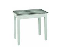 Table d'appoint en MDF Coloris Blanc-maritimo-pin, Dim : L46 x P30 x H52 cm --