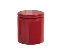 Vente-unique - Table d'appoint Amofa - bois rouge 40x40 | Livré entièrement monté | Finition laquée rendu brillant