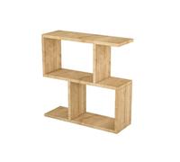 Toilinux - Table d'appoint en Mélaminé H.60cm - Marron - Life Marron