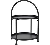 Table d'appoint en métal avec arc en plein cintre - env. 45 x Ø 34 cm / noir