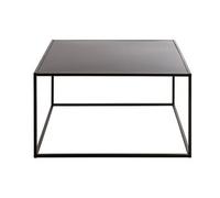 Table d'appoint en métal coloris noir - Longueur 70 x Profondeur 70 x Hauteur 40 cm - -