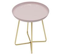 Table d'appoint en métal design glossy