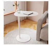 Table d'appoint en métal en forme de C, table d'appoint en fer noir, table d'appoint pour petit espace, plateau TV coulissant sous le canapé, table d'ordinateur portable pour salon, chambre à coucher,
