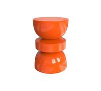 Vente-unique - Table d'appoint en métal - Orange - TUVAMI