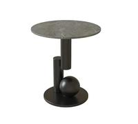 Table D'appoint En Métal Pour Le Salon, D'angle Décorative, Adaptée à La Maison, à La Salle à Manger, Au Salon, Fabriquée à La Main, Table D'appoint De Canapé De Sty Black on gray 50*55cm/19.7*21.7in