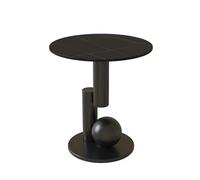 Table D'appoint En Métal Pour Le Salon, D'angle Décorative, Adaptée à La Maison, à La Salle à Manger, Au Salon, Fabriquée à La Main, Table D'appoint De Canapé Black on black gold 45*55cm/17.7*21.7in