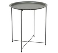 HOME DECO FACTORY Nuevo 2024-MESA Auxiliar Verde, HDO0053, Modèle Sienna Vert Olive M4, d'appoint, Mobilier, Table d'Extérieur, 47x50x47 cm, à Monter