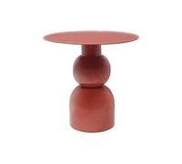 Vente-unique - Table d'appoint en métal - Terracotta - JASMIA