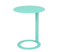 Table d'appoint en métal vert en forme de C pour canapé, table basse moderne, meuble d'appoint élégant, parfait pour les petits espaces, essentiel du salon (hauteur : 56 cm)