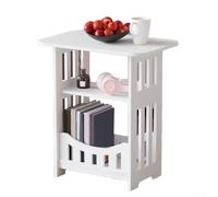 Table d'appoint en PVC avec motif de découpe simple et lignes épurées pour compléter les meubles contemporains dans le salon, la chambre à coucher ou le couloir (double niveau)