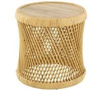 Table d'Appoint en Rotin "Cylindre" 50cm Naturel Beige G