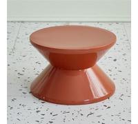 Table d'appoint en sablier, Pouf Rond, Table d'appoint, Tabouret à Chaussures Industriel Moderne for Salon, Petits espaces, Appartement(Brown,23.5cm)