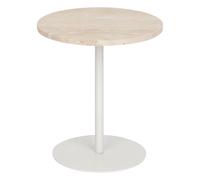 Atmosphera – Table d'appoint Celen – Travertin blanc – 40 x 45 cm