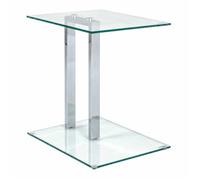 Table d'Appoint en Verre "Antilles" 50cm Transparent
