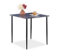 Table d'appoint en verre Table basse Table bout de canapé Table de chevet carrée