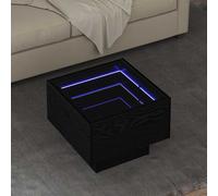 Table d'Appoint et LED Bout de Canapé Table Basse Bois d'Ingénierie vidaXL