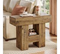 Table d'appoint étroite, table basse à 2 étagères, table console, table de chevet étroite, en bois, style rustique, petite table robuste pour salon et chambre. À propos de cet article✅Rangement à deux
