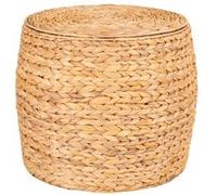 AltoBuy YACINE - Table d'appoint Fonction Coffre de Rangement en Jacinthe Tressée