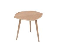 Table d'appoint forme de feuille bois clair L60 cm PHYLL