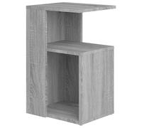 Vidaxl Table D'appoint Sonoma Gris 36x30x56 Cm Bois D'ingénierie Marron