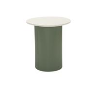 Table d'Appoint "Frankfurt" 45cm Vert & Blanc