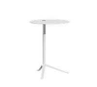 Table D'appoint Fritz Hansen Little Friend KS11 , Hauteur Réglable, Blanc/ Aluminium Thermolaqué