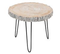 Table gigogne bois gris Helena L 55 cm Bi & Multicolore