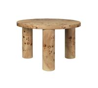 Table d'appoint haute brillance Post S H x Ø 41.4x65cm