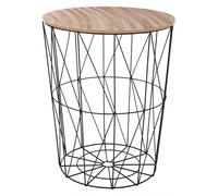 Table d'appoint haute Kumi Naturel/Noir