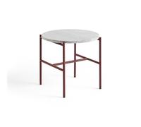 Table D'appoint HAY Rebar Ø45 en Marbre Rouge/ Gris