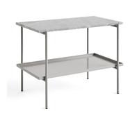 Table D'appoint HAY Rebar L45 en Marbre Gris