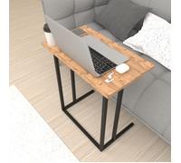 Table d'appoint Högsby 65,5 x 60 x 35,5 cm effet chêne [en.casa]