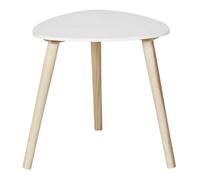 Table D'appoint - Home Deco Factory - Shelly - Compact - élégante - Blanche