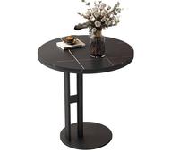 Table d'appoint industrielle en forme de C - Table d'appoint mobile pour salon ou chambre à coucher - Design peu encombrant pour étudier ou travailler, parfaite pour les petits espaces