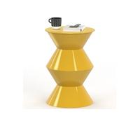 IDMarket - Table d'appoint Ronde, Bout de canapé, Table de Chevet Irene 30 cm métal Jaune foncé