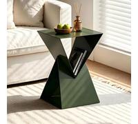 Table d'appoint Irrégulier,Bout de Canapé,Table à Café,Structure en Métal | Moderne Glamour for Salon,chambre À Coucher,Couloir,Bureau(Green)