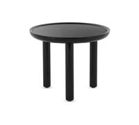 KARTELL table basse K-TOP Ø 60 x H 50 cm (Noir Marquina / Noir - Céramique effet marbre, piètement en MDF et chêne laqué polyester)
