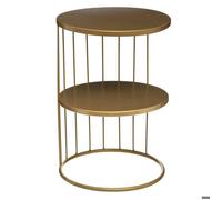 Table d'appoint ""Kobu"" doré D36cm - Atmosphera createur d'interieur