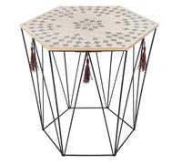 Table d'appoint ""Kumi"" noir 40x38cm - Atmosphera createur d'interieur
