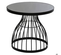 Atmosphera – Table d'appoint Kushi – métal et verre D55 cm
