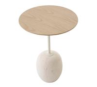 Table d'appoint Lato LN8 plateau chêne rond H 50cm/with felt glides