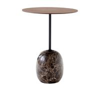 Table d'appoint Lato LN8 plateau noyer rond H x Ø 50x40cm/with felt glides