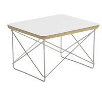 Vitra – Table d'appoint LTR – HPL blanc, acier inoxydable – Offre spéciale