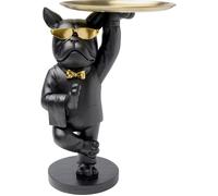 Table d'appoint majordome bouledogue noir Kare Design