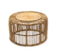 Table d'appoint Manon - 34 x ⌀ 58 cm - taille L - rotin - naturel