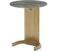 Table d'appoint Marbre Or Tables Design Meubles Luxe Table de salon Acier inoxydable