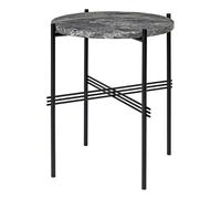 GUBI TS Table D'appoint Ronde Ø40 Noir/ Marbre EmperadDoré Gris